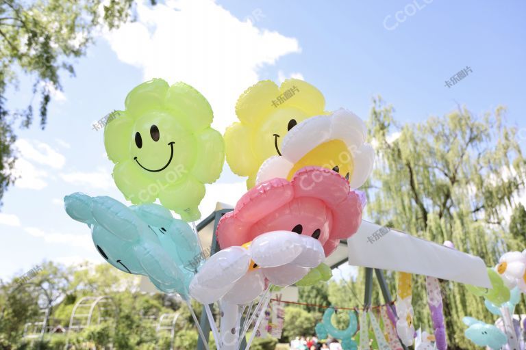 气球，国家植物园桃花节